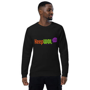 KeepWOL Unisex organic raglan sweatshirt