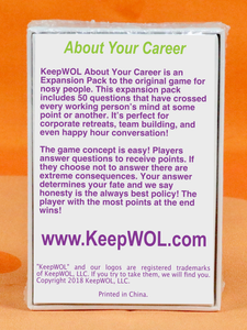 KeepWOL Card Game | About Your Career