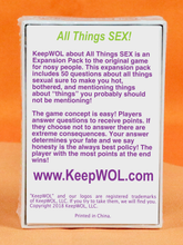 Load image into Gallery viewer, KeepWOL Card Game: All Things SEX!